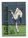 1998 Fleer Tradition Carlos Guillen Signed Card MLB Baseball Autographed #137