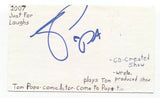 Tom Papa Signed 3x5 Index Card Autographed Signature Actor Comedian