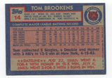 1984 Topps Tom Brookens Signed Card Baseball MLB Autographed Auto #14