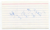 Gino Reda Signed 3x5 Index Card Autographed Canadian Sports Reporter TSN