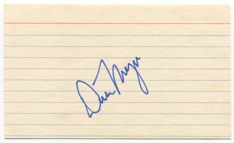 Dan Meyer Signed 3x5 Index Card Autographed MLB Baseball Atlanta Braves