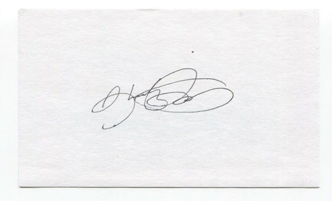 Shooty Babitt Signed 3x5 Index Card Baseball Autographed Signature