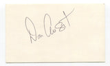 Don August Signed 3x5 Index Card Autographed Baseball MLB Milwaukee Brewers