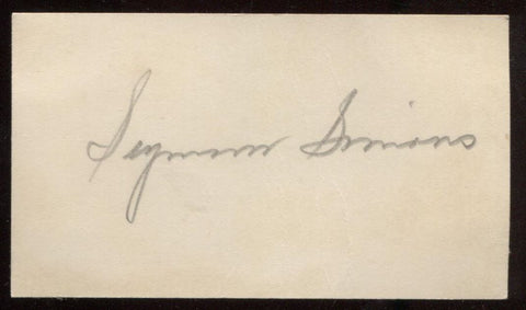 Seymour Simons (d. 1949) Signed Card 1935  Autographed Composer Orchestra AUTO