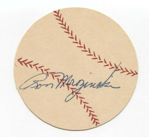 Ron Mrozinski Signed Paper Baseball Autographed Signature Philadelphia Phillies