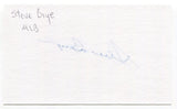 Steve Brye Signed 3x5 Index Card Autographed MLB Baseball Minnesota Twins