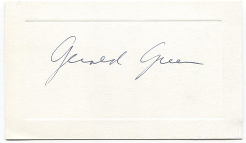 Gerald Green Signed Card Autographed Signature Author Journalist