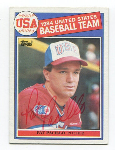 1985 Topps Pat Pacillo Signed Baseball Card Autographed AUTO #402