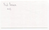 Fred Besana Signed 3x5 Index Card Autographed Baltimore Orioles Debut 1956 MLB