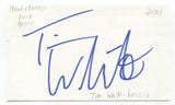 Headstones - Tim White Signed 3x5 Index Card Autographed Signature Band