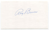 Raymond "Ray" Berres Signed 3x5 Index Card Autographed Brooklyn Dodgers MLB