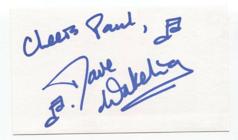 English Beat - Dave Wakeling Signed 3x5 Index Card Autographed Signature Band