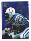 Sports World Ministries Promo Card Devon McDonald Signed Card Football Autograph