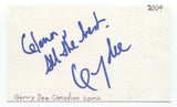 Gerry Dee Signed 3x5 Index Card Autographed Signature Actor Comedian
