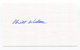 Bill Wilson Signed 3x5 Index Card Autograph Baseball MLB Chicago White Sox