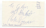 John Power Signed 3x5 Index Card Autographed Signature Cast The La's