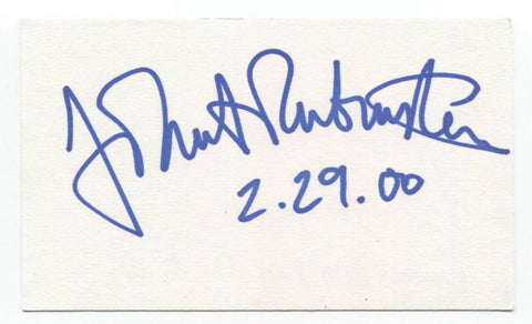 John Rubinstein Signed 3x5 Index Card Autographed Signature Actor