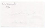 Nick Strincevich Signed 3x5 Index Card Autographed Baseball 1940 Boston Bees