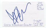 George Hickenlooper Signed 3x5 Index Card Autographed Signature Director