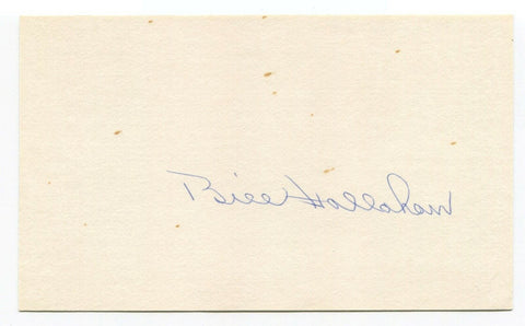 Bill Hallahan Signed 3x5 Index Card Autograph Signature Baseball 1934 Cardinals