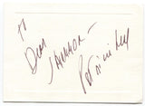 Patricia Neal Signed Card Bold Signature Autographed Vintage