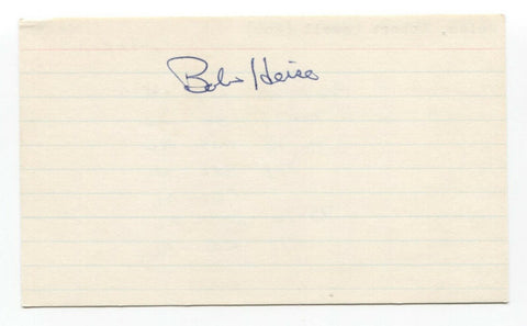 Bob Heise Signed 3x5 Index Card Autographed Baseball 1969 New York Mets