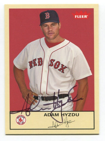 2005 Fleer Tradition Adam Hyzdu Signed Card Baseball MLB Autographed AUTO #165