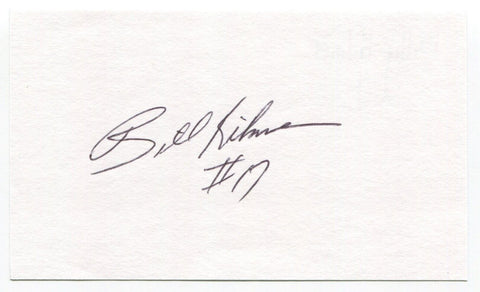 Billy Kilmer Signed 3x5 Index Card Autographed NFL Football Washington CFHOF