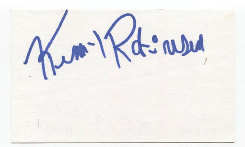 Kenny Robinson Signed Index 3x5 Card Autographed Signature Comedian Actor Comic