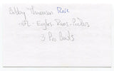 Bob Thomason Signed 3x5 Index Card Autograph Football Philadelphia Eagles