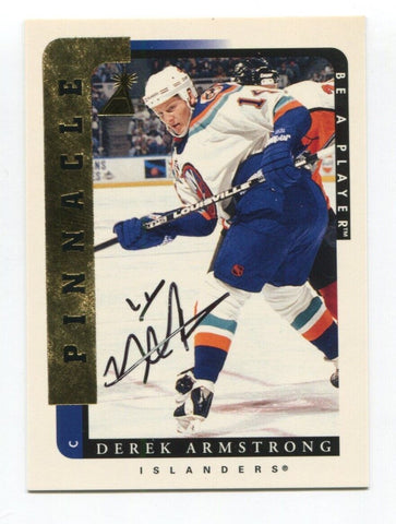 1997 Pinnacle BAP Derek Armstrong Signed Card Hockey NHL Autograph AUTO #179