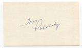 Tom Poholsky Signed 3x5 Index Card Autographed MLB Baseball St Louis Cardinals