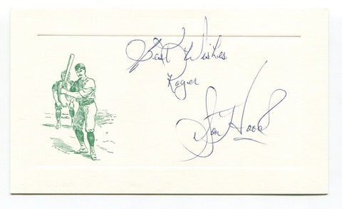 Don Hood Signed Card Autograph Baseball MLB Umpire Roger Harris Collection