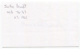 Jackie Brandt Signed 3x5 Index Card Autographed baseball St. Louis Cardinals