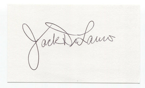 Jack DiLauro Signed 3x5 Index Card Autographed Baseball 1969 New York Mets