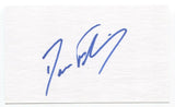 Dave Fleming Signed 3x5 Index Card Baseball Autographed Signature