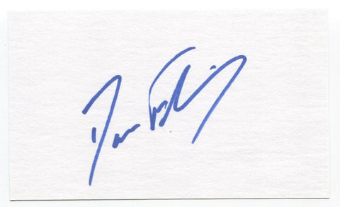 Dave Fleming Signed 3x5 Index Card Baseball Autographed Signature