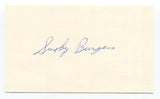 Smoky Burgess Signed 3x5 Index Card Autographed MLB Baseball Phillies