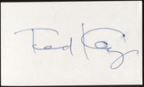 Ted Key Signed Index Card Signature Autographed AUTO