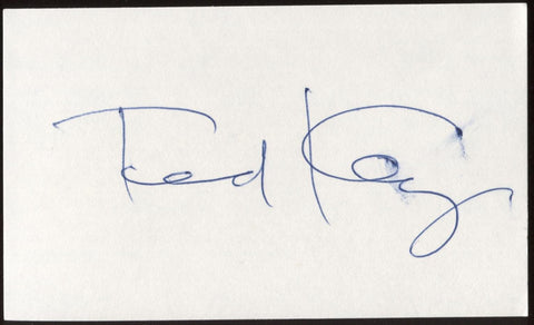 Ted Key Signed Index Card Signature Autographed AUTO