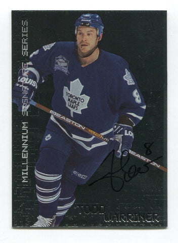 1999 In The Game Todd Warriner Card Hockey NHL Autograph AUTO #225