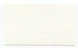 Guy Vanderhaeghe Signed 3x5 Index Card Autographed Signature Author