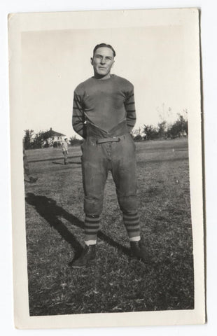 1924 Carl "Boots" Boe Augustana College Football Type 1 Original Snapshot Photo
