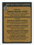 1973 Topps Eddie Kasko Signed Baseball Card Autographed AUTO #131