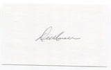 Del Unser Signed 3x5 Index Card Autograph MLB Washington Senators World Series