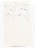 Quartetto Gelato - Cynthia Steljes Signed 3x5 Index Card Autographed Signature