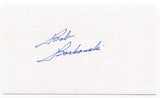 Bob Borkowski Signed 3x5 Index Card Autographed Baseball Chicago Cubs Cincinnati
