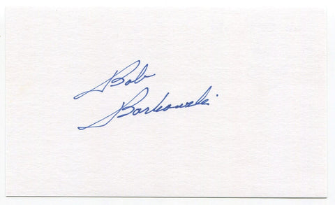 Bob Borkowski Signed 3x5 Index Card Autographed Baseball Chicago Cubs Cincinnati