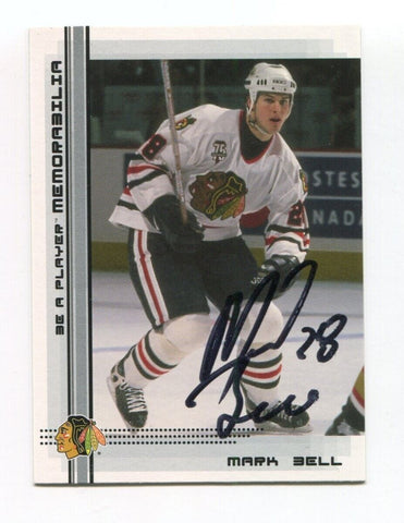 2000 ITG Be A Player Mark Bell Signed Card Hockey NHL Autograph AUTO #508