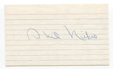 Phil Niekro Signed 3x5 Index Card Baseball Hall of Fame Autographed HOF